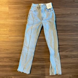 A&F Straight High Rise Jeans